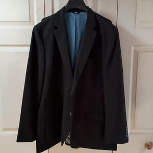 Haggar Active Series Blazer Tailored Fit 46R Black